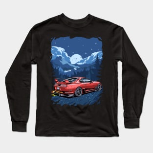 Toyota Supra Night Fighter Long Sleeve T-Shirt